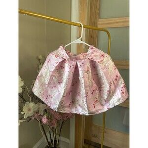 Pleated Princess StyleTutu Skirt for Girl Pink Size 12/14